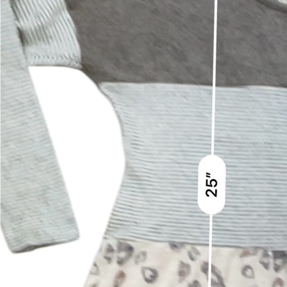 L & S cardigan top tunic boho style multicolored striped cheetah print Small - Picture 13 of 15